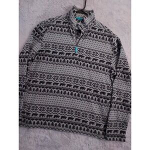 Chubbies Pullover Mens Large Quarter Zip Fleece Aztec Quarter Zip Southwestern L